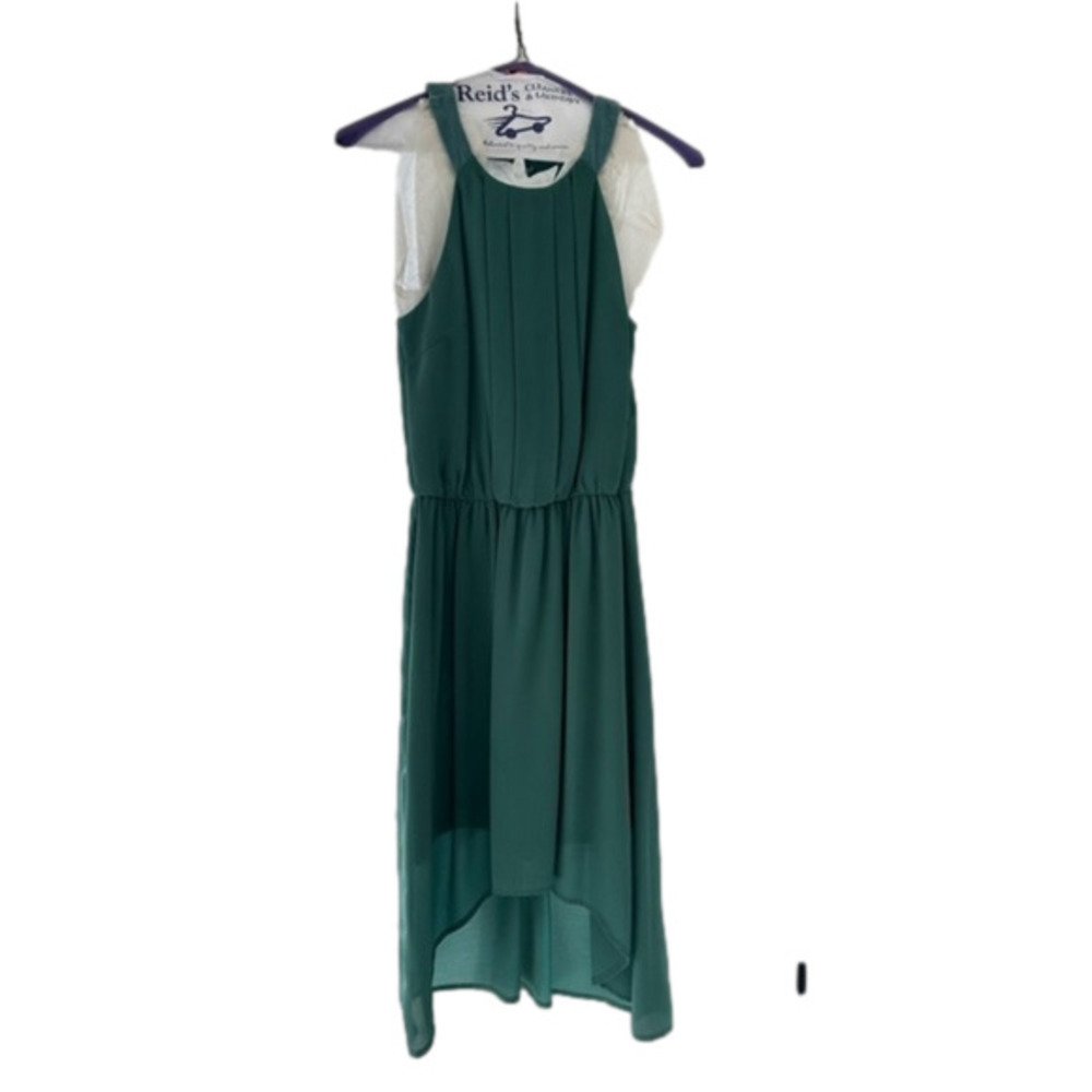 Doe & Rae High Low Halter Dress Size Small Sage Green